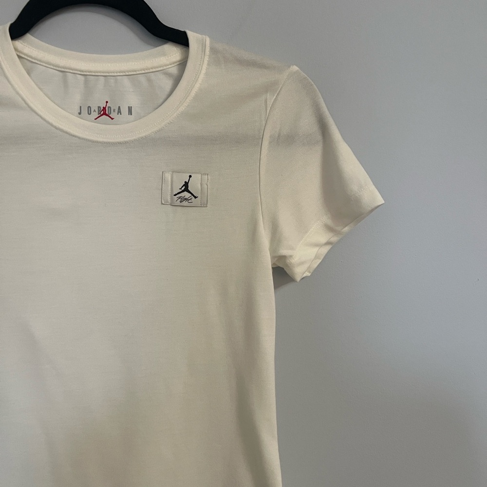 Jordan Cream T-Shirt with Jumpman Logo